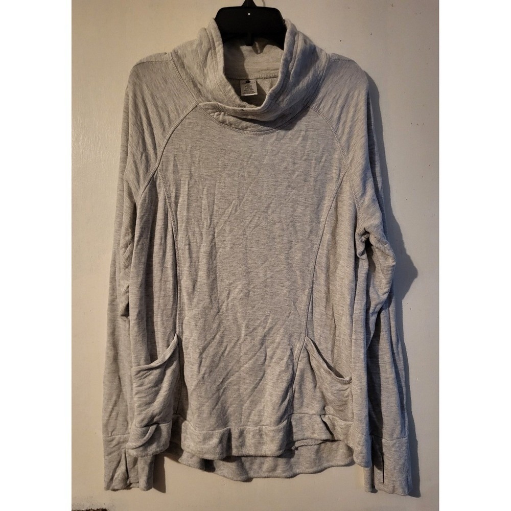 Yogalicious Heather Gray Women's Large | Lightweight Athleisure Pullover